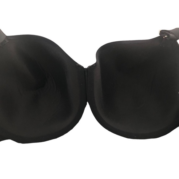 Soma Vanishing 360 Perfect Coverage Bra Lace Trim Size 42D Black Back Closure - Picture 5 of 6